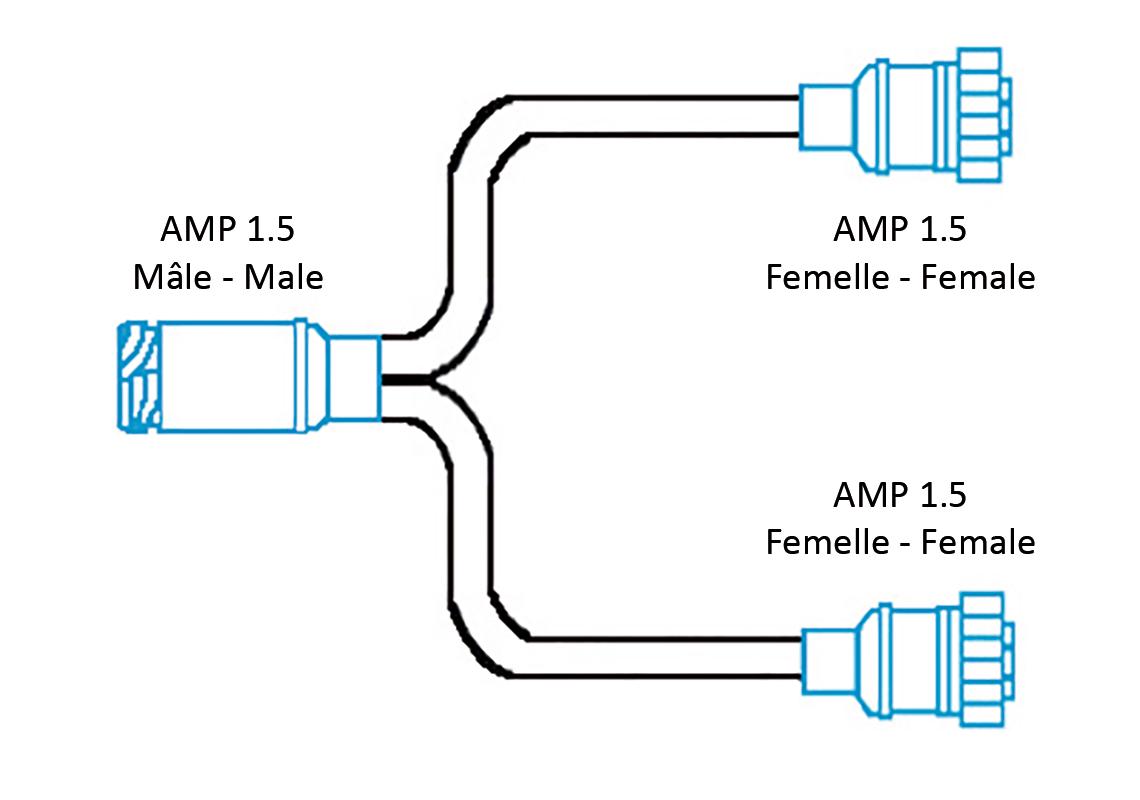 Doubleur de feux  AMP 1.5 - 7 voies